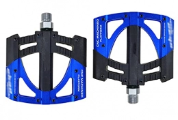 VNIUBI Pièces de rechanges VNIUBI Pedale VTT Velo BMX en Alliage Aluminium 9 / 16 Pédale Plate Forme Solide Anti-Dérapant avec Crampom(Blue)