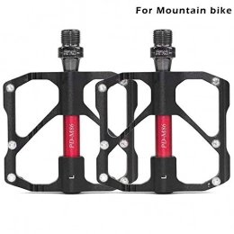 WANGDANA Pédales VTT WANGDANA Pédales légères de cyclage d'alliage d'aluminium de pédale de vélo pour Le Noir de Montagne de vélo de Montagne