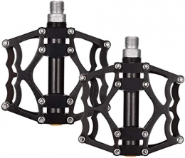 ZER Bike Pedals 9/16 inch Mountain Bicycle Pedals Aluminium Alloy,Black