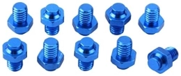 ZXM Lot de 10 clous antidérapants solides en alliage d'aluminium pour pédales de vélo de montagne ou d'autoroute à pignon fixe (bleu)