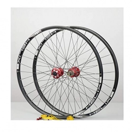 Bike Wheel Pièces de rechanges 26" / 27.5" inch Self-Made Mountain Bike Wheelset Frein à Disque à dégagement Rapide HT Spoke (Color : Black, Size : 27.5")