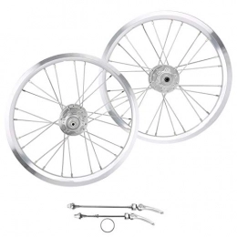 CHICIRIS Pièces de rechanges CHICIRIS 26"Alloy Mountain Disc Double Wall, Mountain Bike Wheelset 16in 305 Disc Brake 11 Speed ​​6 Nail Bearing Compatible for V Brake(Argent)