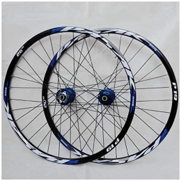 DYSY Pièces de rechanges DYSY Ensemble de roues VTT Downhill 26 / 27, 5 / 29" à double paroi en alliage d'aluminium pour jante de vélo hybride / montagne pour 7 / 8 / 9 / 10 / 11 vitesses (couleur : bleu, taille : 27, 5")