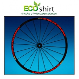 Ecoshirt Pièces de rechanges Ecoshirt 5R-I2MJ-Y6I7 - Stickers pour Jante Rim Mavic Crossmax SL Pro 26" et 27, 5", Am50, pour VTT Downhill, Rouge