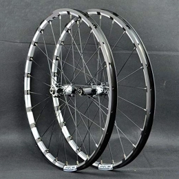 ZYHDDYJ Pièces de rechanges Ensemble de roues de vélo de montagne de 66 cm, 69 cm, 29, 5 cm, 24 trous, frein à disque à dégagement rapide pour 7 / 8 / 9 / 10 / 11 / 12 vitesses (couleur : moyeu noir et blanc, taille : 66 cm)