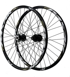 UPVPTK 26/27.5 / 29In VTT Wheelset, libération Rapide Freins à Disque 32h Vélo Roue à vélo FIT 7-12 Speed Cassette MTB Roues Wheels (Color : Grey, Size : 27.5INCH)