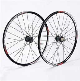 ZKORN Roues VTT ZKORN Bicycle Accessories， 26" F3 Front Rear Wheel Bike Rim Disc Brake Quick Release Sealed Bearings Hub 1670g, Black