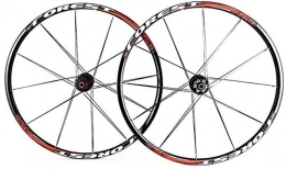 ZKORN Roues VTT ZKORN Bicycle Accessories， Bicycle Wheel 26 27.5 inches Pair of Wheels Rim Alloy Double Walled Disc Brake 7 Palin 7-11 Speeds in Front and Back 1800g, Red-26IN