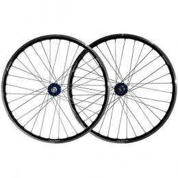 ZKORN Pièces de rechanges ZKORN Bicycle Accessories， Bicycle Wheel Set 26 inch Front and Rear Wheel Double-Walled Light Alloy Rim Disc / V-Brake 7-11 Speed Palin Hub Fast Release 32H, Bluehub