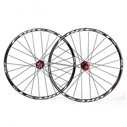 ZKORN Roues VTT ZKORN Bicycle Accessories， Road Bike Wheels 26 27.5 inch Bike Wheel Set Rim Disc Brake 7 / 8 / 9 / 10 / 11 Speed Sealed Bearings Hub, Black-26inch