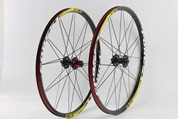 ZLYY Pièces de rechanges ZLYY Vlo RT Wheelset RC5 Mountain Bike Six Star Style de 5 carbones Hub Fibre Super Lisse Roue 26 / 27.5 ER (Color : 27.5 Black Yellow)