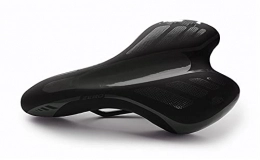 DHZZ Siège de vélo creux absorbant les chocs - Résistant à l'usure et respirant - Pour VTT ou route - Taille : 27 (L) x 16 (l) cm - Couleur : rouge