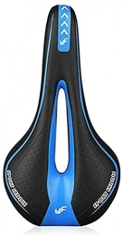 Fisecnoo Pièces de rechanges Fisecnoo Selle de vélo en gel de silicone extra doux pour VTT - Couleur : noir et bleu