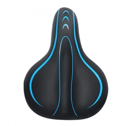  Sièges VTT LLJDD Coussin de selle de VTT super doux et confortable absorbant les chocs pour le cyclisme en plein air (couleur : bleu, Taille : 28 x 20 cm)