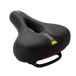 Molare Bike Saddle Replacement Unisex Bike Bicycle Extra Comfort Gel, Bike Seat-Selle Vélo VTT Respirant Selle Vélo en PU Cuir,Saddle Seat with Reflective Strip for MTB Natural