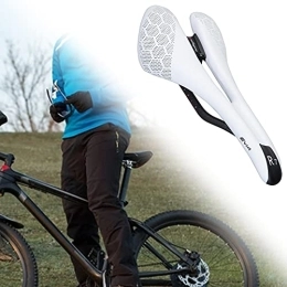 Monnadu Sièges VTT Monnadu Siège pour vélo, câble confortable avec haute résistance élastique et imperméable pour siège de vélo, câble facile à installer Selle de vélo Design ergonomique pour vélo Blanc