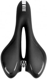 RXL Pièces de rechanges RXL Solide Accessoires Vélo épais Selle VTT Seat Coussin Confortable Coussin élastique réfléchissant Accessoires Vélo Durable (Color : Black)