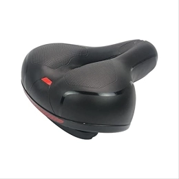 SHCHAO Pièces de rechanges Selle de vélo confortable creuse pour VTT Taille unique Noir et rouge
