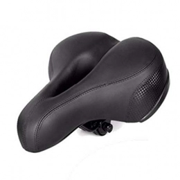 VHGYU Sièges VTT Selle de vélo confortable, réfléchissante, résistante aux chocs, respirante, pour VTT, siège de vélo de plein air, cadeau pour homme et femme (taille unique ; couleur : noir)