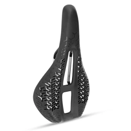 Uxsiya Pièces de rechanges Selle de vélo de route design creux, couleur noire, arc en acier, siège sûr et confortable, haute ténacité pour VTT