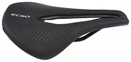Selle de vélo en gel léger et respirant au design ergonomique pour VTT et vélos de route (couleur : noir)
