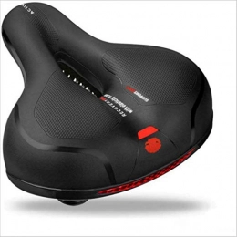 Selle de vélo VTT absorbant les chocs confortable rembourré souple pour vélo de montagne Accessoires de vélo (noir rouge)