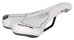 Selle Montegrappa Sièges VTT Selle Montegrappa pour vélo de course, VTT, randonnée, unisexe, modèle SM Eletta Gel 1150, fabriquée en Italie, couleur blanc