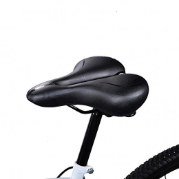 STKASE® Selle Vélo Confort Selle VTT Confortable avec 2 Ressorts Antichoc Rembourage en Mousse Souple Creux Coussin Respirant Siège de Vélo pour Route/Course/VTT/Bicyclette/Cyclisme,Noir