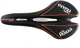 WXking Pièces de rechanges WXking Selle de vélo VTT ultralégère ergonomique confortable pour vélo de route (couleur : noir et orange, taille : unique)