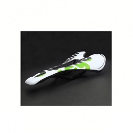 3K Completo de Fibra de Carbono Sillín de Bicicleta/MTB Bike Carbon Saddle Asiento Mate/Brillante Colorido (Color : Gloss-Green White)