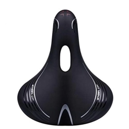 Clicitina Repuesta Asiento de bicicleta con memoria de resorte de espuma acolchada para bicicleta de montaña (negro, talla única)
