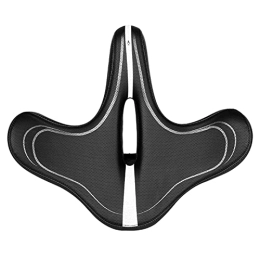 DYCDQMJC Repuesta Asiento de sillín de bicicleta ancho impermeable universal sillín de bicicleta pu cuero MTB sillín negro