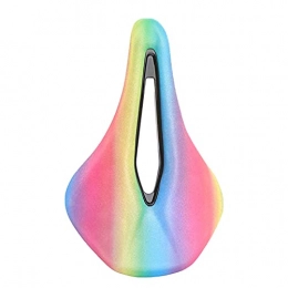 AUTUUCKEE Sillín de bicicleta ahuecado transpirable Rainbow Seat acolchado suave cojín accesorios (tamaño: competencia)