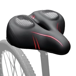 Odavom Repuesta bicicleta cómodo | Amortiguador golpes, impermeable y reflectante | Cojín transpirable para conducción nocturna, sillín ajustable para bicicleta montaña Odavom