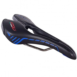 BMG Repuesta BMG - Sillín de bicicleta de carreras, sillín de bicicleta de montaña, sillín profesional de piel VNL, solo 205 g, 6 colores, negro y azul