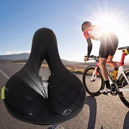 clifcragrocL Cojín de asiento de bicicleta amplio, transpirable, suave, flexible, a prueba de golpes, diseño Big Bum extra cómodo, para bicicleta de montaña MTB