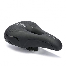 COEWSKE Sillin de Bicicleta Cómodo Transpirable Asiento de Bicicleta con Esponja de Memoria para la mayoría de Las Bicicletas (Negro Blanco)