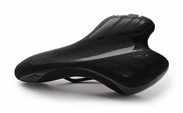 DHZZ Repuesta DHZZ Asiento de bicicleta con absorción de golpes, asiento de bicicleta hueco, resistente al desgaste y transpirable, para carretera de montaña, para exteriores, tamaño 27 x 16 cm (color: rojo)