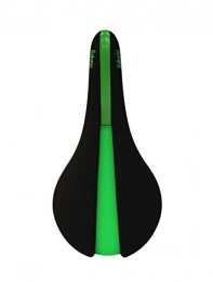 Fabric Asientos de bicicleta de montaña Fabric - Line Shallow Elite Saddle OS, Color Verde, Negro