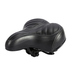 Fdit Sillín de bicicleta universal Extra Wide Comfy amortiguado, asiento acolchado suave para bicicletas