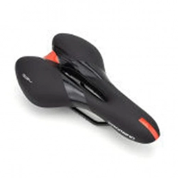 Fei Fei Repuesta Feifei - Sillín de bicicleta de montaña con memoria de espuma, transpirable, suave y cómodo, asiento de bicicleta MTB (color: negro rojo-567)