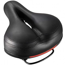 Puroma - Funda para sillín de Bicicleta (Doble Muelle, con amortiguación de Golpes, Piel sintética, Impermeable, protección para Asiento de Bicicleta)