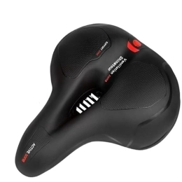 SiNyor Repuesta SillíN Bicicleta Shock Absorbing Hollow Bike Saddle Bicycle Seat Breathable Rainproof Cycling Road Mountain Cyxling Accessory Sella Bici Comoda (Color : Su Ball Red)
