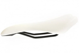 Hysenm Repuesta Sillín con diseño cóncavo ergonómico de poliuretano de Hysenm para bicicleta de carretera y de montaña MTB, absorbente de golpes, blanco