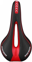 Fisecnoo Asientos de bicicleta de montaña Sillín de bicicleta de carretera ultraligero de carreras, para hombre, suave, cómodo, asiento de bicicleta de montaña, piezas de repuesto (color: rojo)