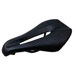 AOZAX Repuesta Sillín de Bicicleta Silla de Montar de la Bicicleta Sillín de Montar Amplio cómodo Cojín Suave Asiento de Bicicleta Sillín Acolchado para Cuero de Bicicleta Cómodo y Estable (Color : Black)