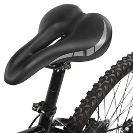 DAUERHAFT Repuesta Sillín de bicicleta transpirable antidesgaste de cuero PU Accesorio de ciclismo plegable(black)