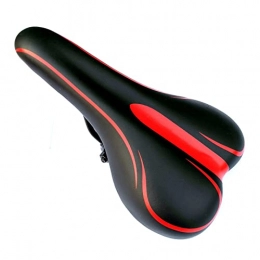 XQxiqi689sy Repuesta XQxiqi689sy Sillín de bicicleta flexible de repuesto transpirable compatible con bicicleta de montaña rojo