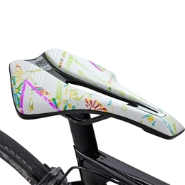 Yiida Repuesta Yiida Sillines de bicicleta plegable, cómodo asiento acolchado de bicicleta hueca, transpirable, impermeable, suave, cojín para bicicleta de montaña