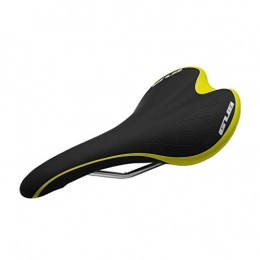Gneric Repuesta YMYGBH Asiento de Bicicleta Microfibra de Piel MTB montaña Bicicleta de Carretera de una Silla Confortable sillín Carretera (Color : Black Yellow, Size : One Size)